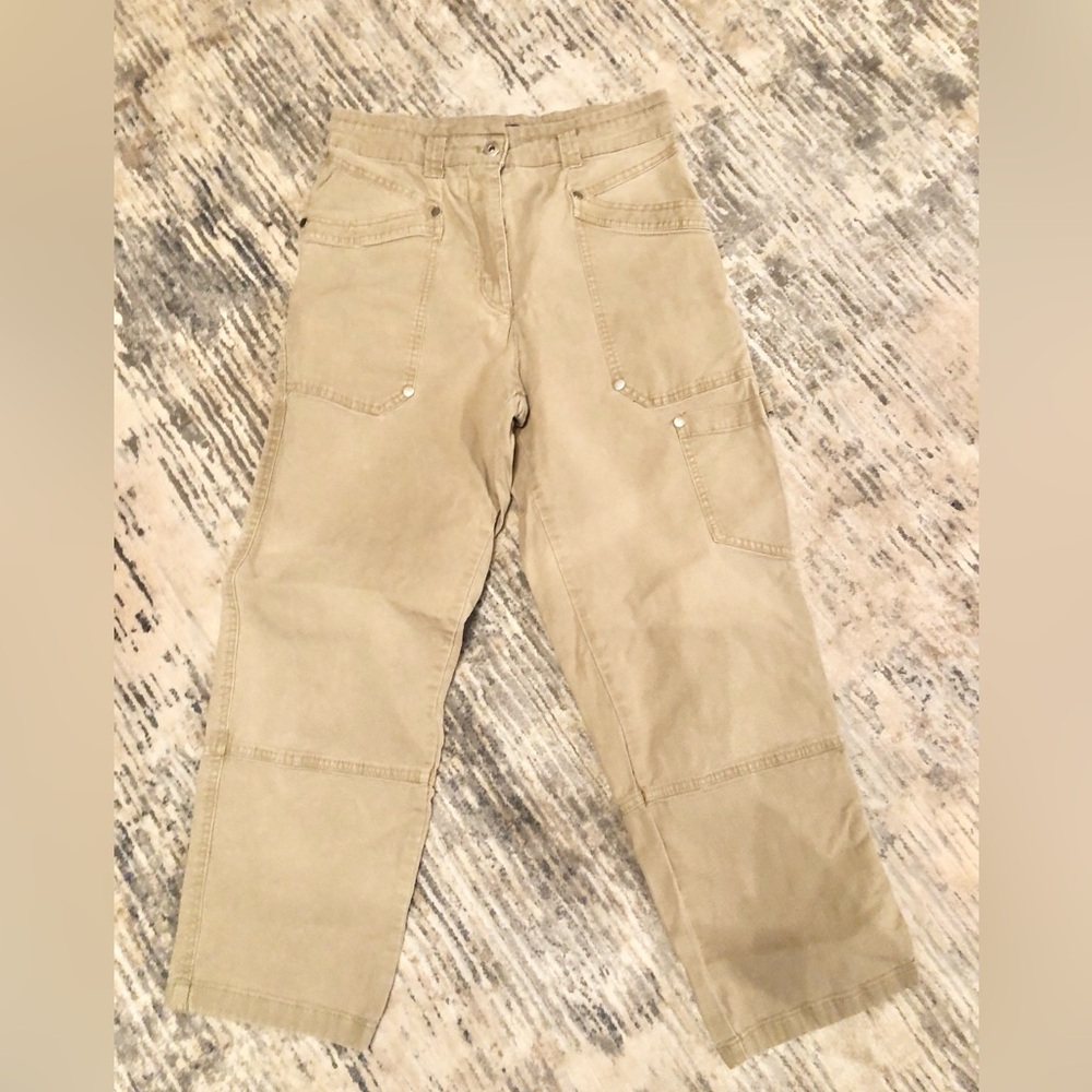 Anthropologie Maeve Khaki painter/cargo pants size 29- EUC